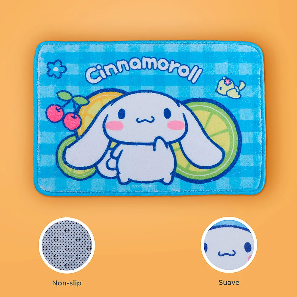 Tapete Decorativo Sanrio Cinnamoroll Poliéster Azul 60x40 Cm