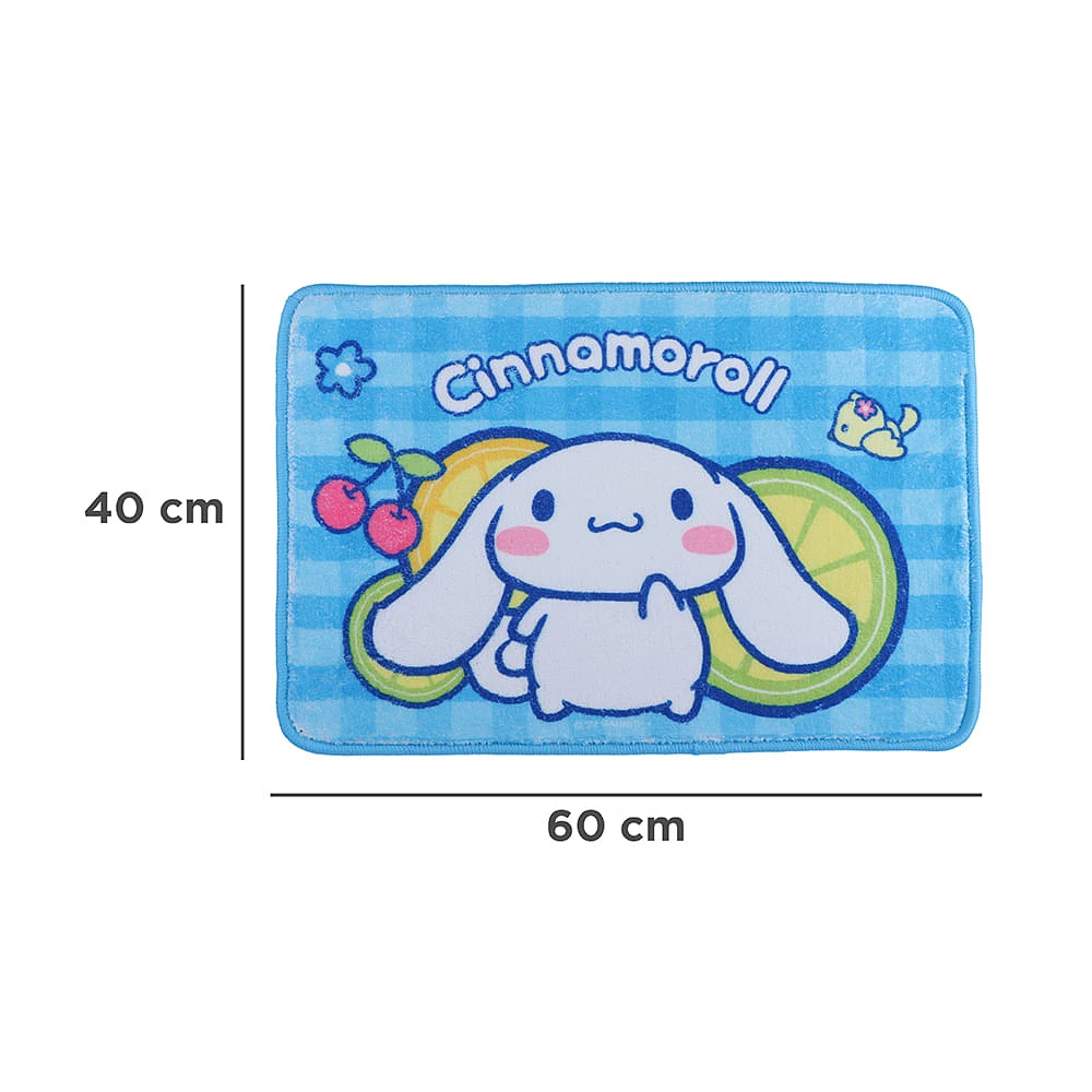 Tapete Decorativo Sanrio Cinnamoroll Poliéster Azul 60x40 Cm