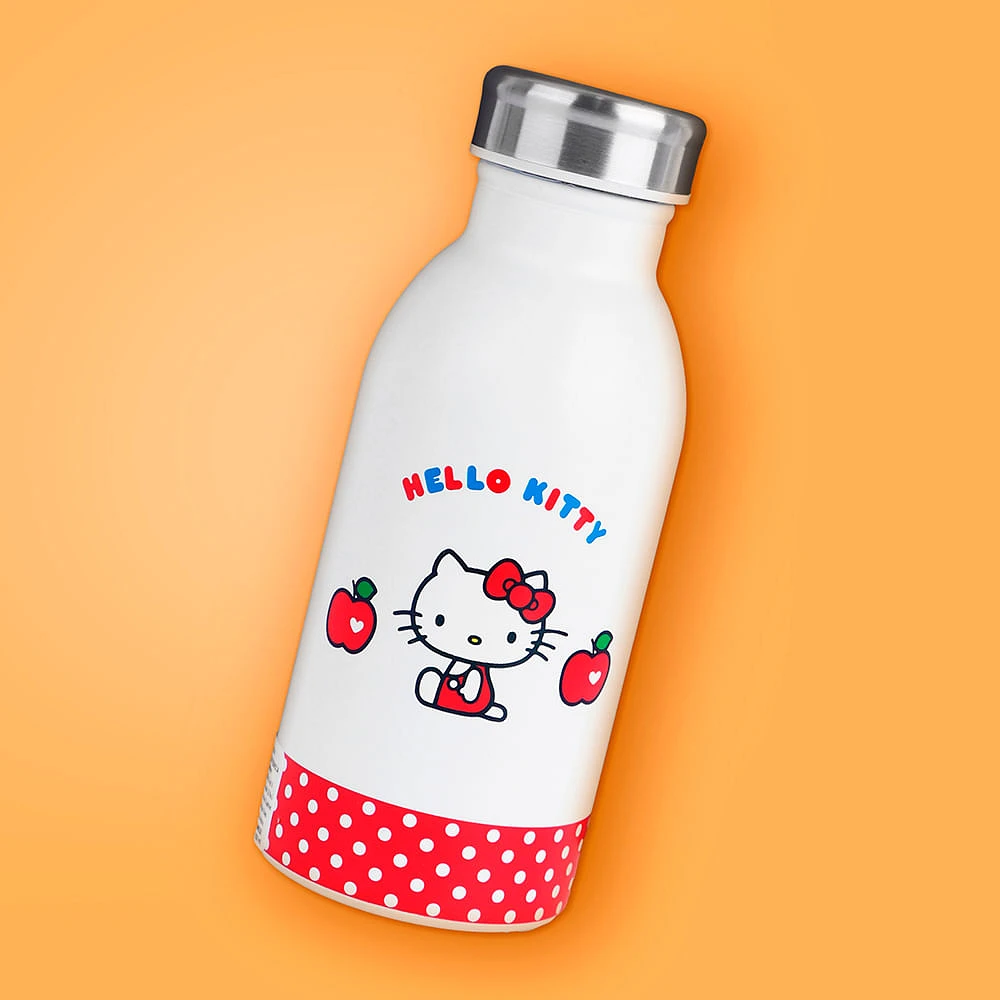 Termo Con Tapa Enroscable Sanrio Hello Kitty Acero Inoxidable Blanco 350 ml