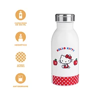 Termo Con Tapa Enroscable Sanrio Hello Kitty Acero Inoxidable Blanco 350 ml