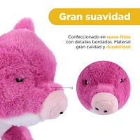 Peluche  Miniso Cerdito Felpa Rosa 23x12.5 Cm