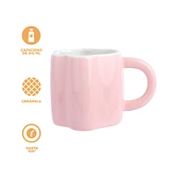 Taza Paw Paw Cerámica Rosa 310 ml