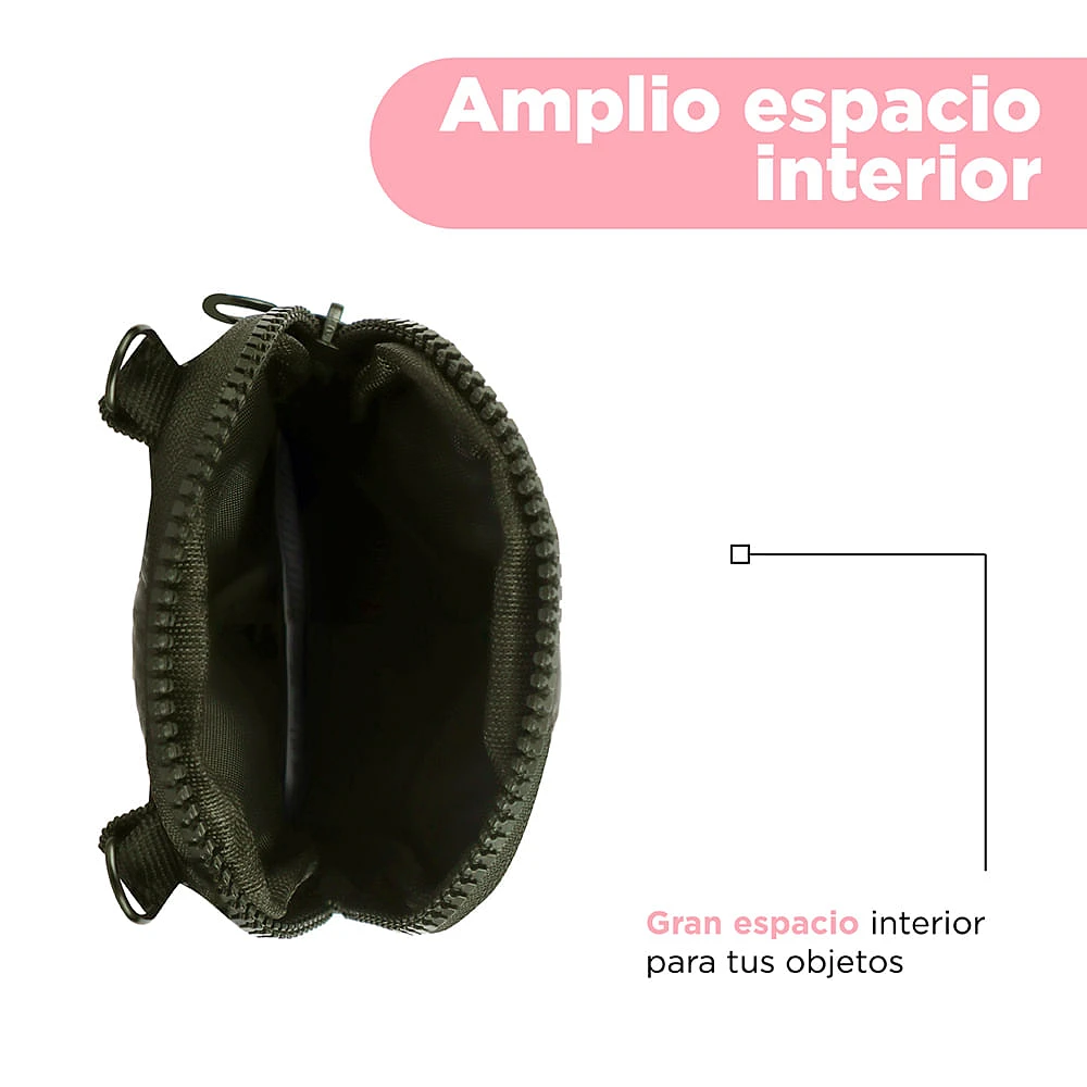 Bolso Bandolera Con Monedero 100% Poliéster Verde Militar 17x10x1 cm