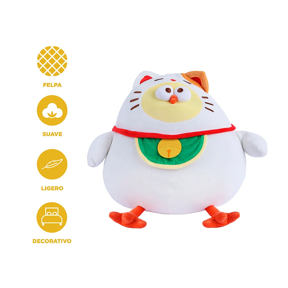 Peluche Miniso  Pollo De La Suerte Felpa Blanco 52x40 cm