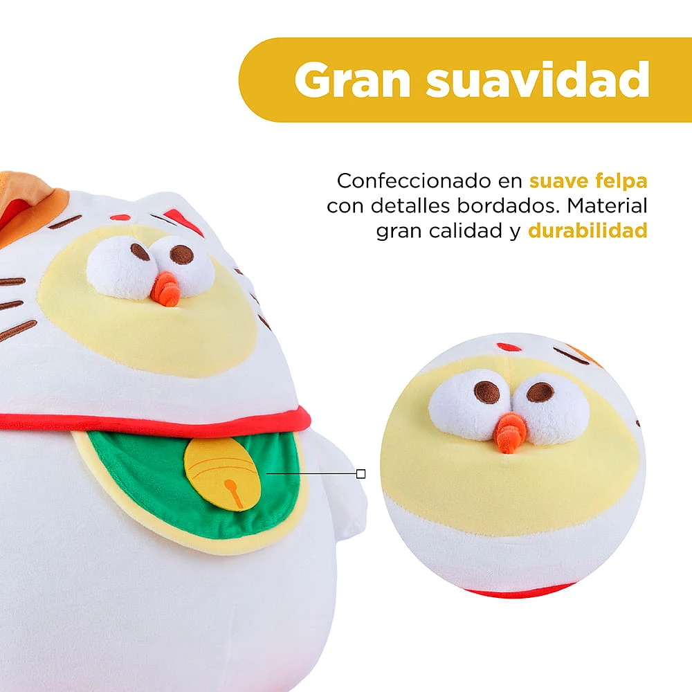 Peluche Miniso  Pollo De La Suerte Felpa Blanco 52x40 cm