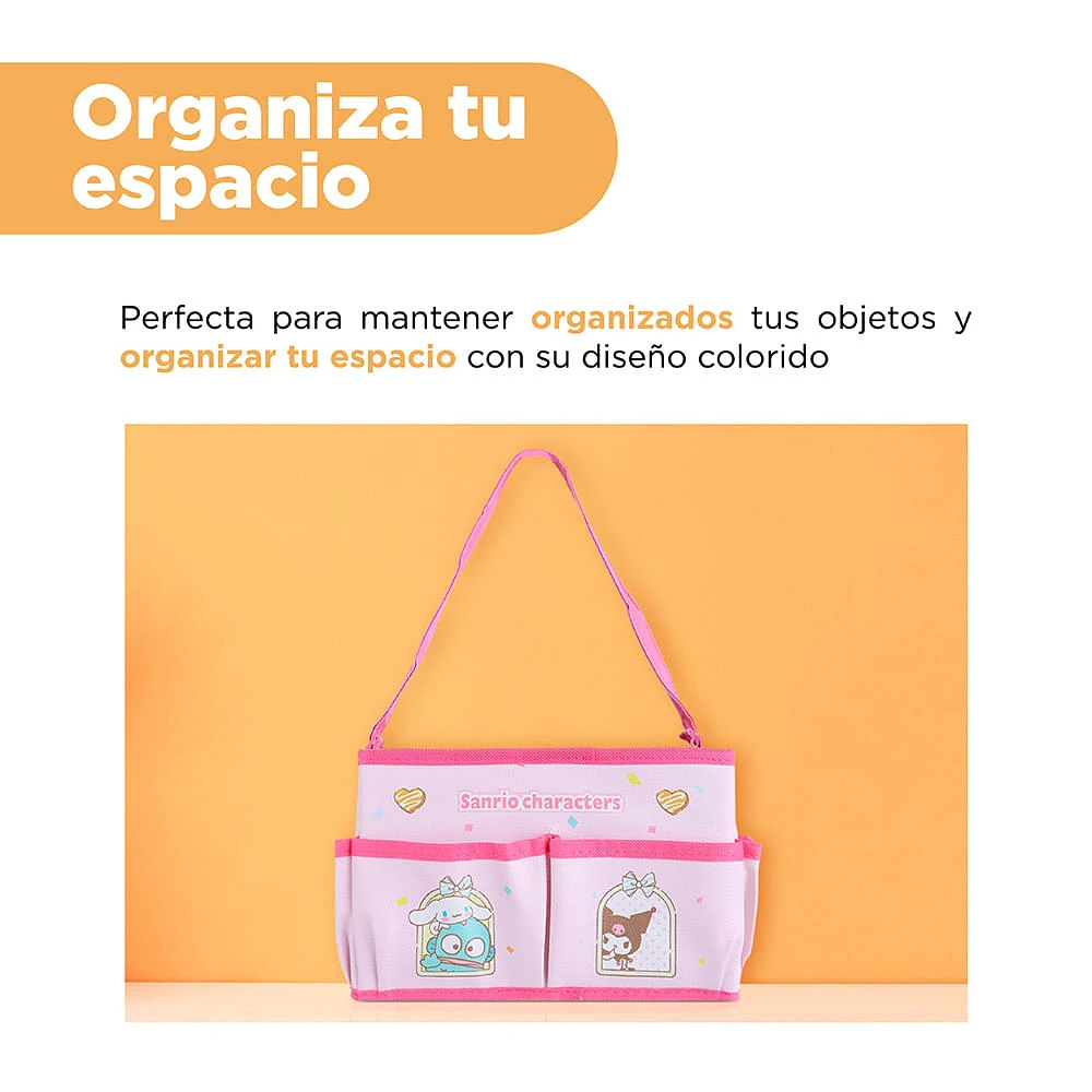 Organizador Plegable Sanrio Textil Rosa 23x12x15 Cm