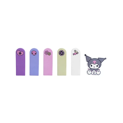 Set Notas Adhesivas Sanrio Kuromi 6x2 cm, 5.2x4.9 cm 6 Piezas