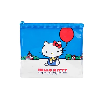 Lapicera Sanrio Hello Kitty Sintética Transparente 14x12 Cm