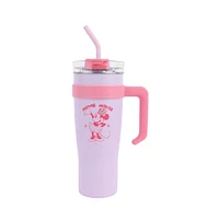 Vaso Con Tapa Y Popote Disney Minnie Mouse Térmico Acero Inoxidable Rosa 1600 ml