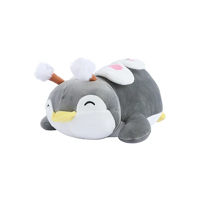 Peluche Sr. Miniso Disfrazado De Mariposa Felpa Gris 25 cm