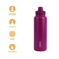 Termo Con Tapa Enroscable Acero Inoxidable Violeta 1.4 L