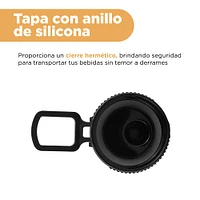 Termo Con Tapa Enroscable Acero Inoxidable Negro 1.4 L