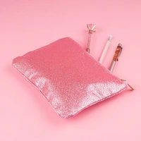 Lapicera Diseño Glitter Rose Gold Textil Rosa 21x15 Cm