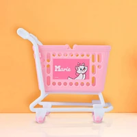 Organizador De Escritorio Disney Marie Diseño Carrito Sintético Rosa 12.1x11.7x7.9 cm