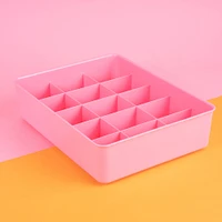 Organizador De Escritorio Con Secciones Plástico Rosa 29.8x22.8x7.8 Cm 15 Celdas