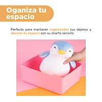 Organizador De Escritorio Sintético Rosa 29.8x22.8x11.8 cm