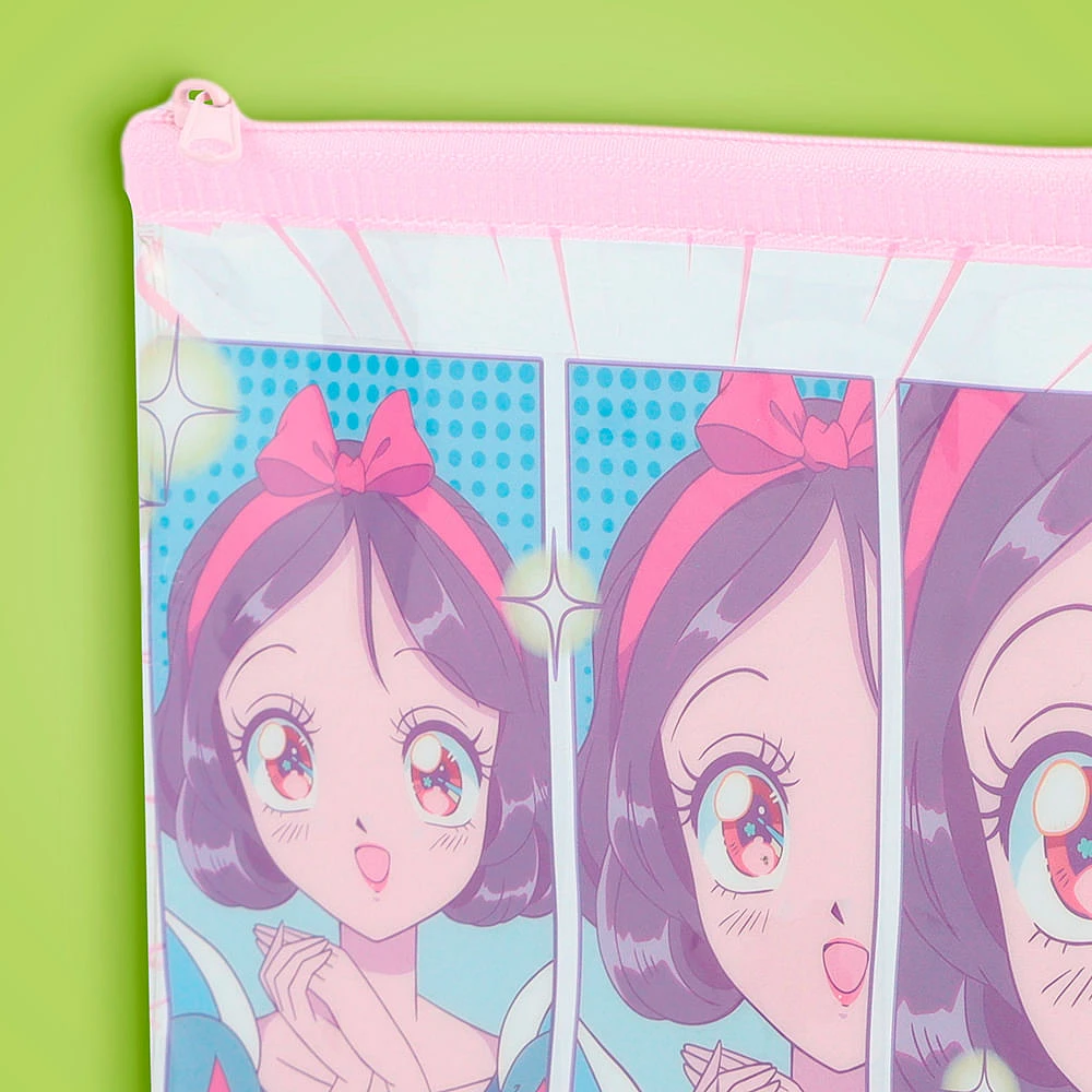 Lapicera Disney Blancanieves Princesas Manga Sintética Transparente 14x12 Cm
