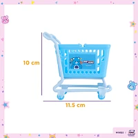 Organizador Ositos Cariñositos Gruñosito Tipo Carrito Sintético Azul 11.5x10x6 Cm