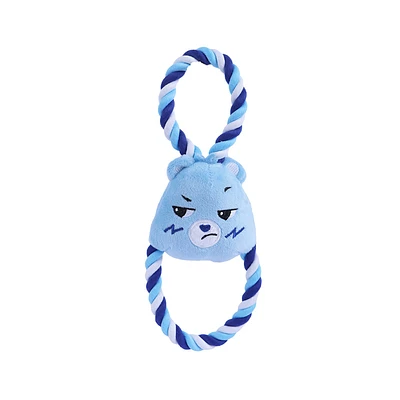 Juguete De Cuerda Para Mascotas Ositos Cariñositos Gruñosito Textil Azul