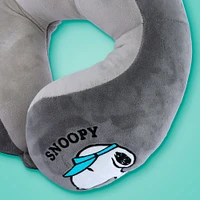 Almohada De Viaje Snoopy Memory Foam Gris 30x30 Cm