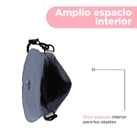 Bolso Bandolera Textil Tornasol 16x15 cm