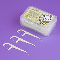 Paquete Hilos Dentales En Arco Sanrio Pochacco Manzana 50 Piezas