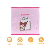 Organizador Plegable Sanrio Kuromi Tipo Taburete Textil Rosa 27x27 Cm