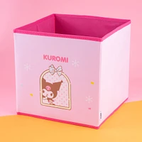 Organizador Plegable Sanrio Kuromi Tipo Taburete Textil Rosa 27x27 Cm