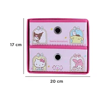 Organizador Plegable Con Cajones Sanrio Textil Rosa 20x17x18 Cm