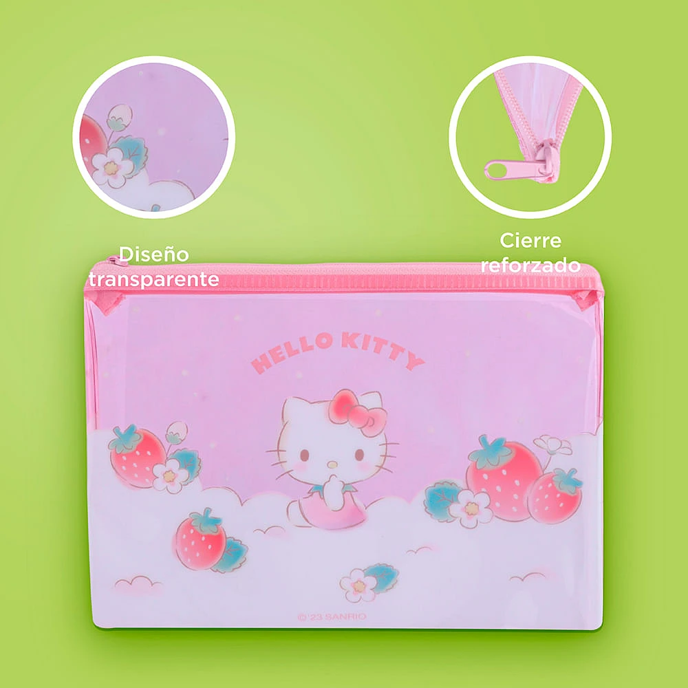 Lapicera Sanrio Hello Kitty Sintética Rosa 20x14.5 Cm