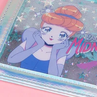 Tarjetero  Disney Cenicienta Manga Sintético Tornasol 12x10x1 Cm Glitter