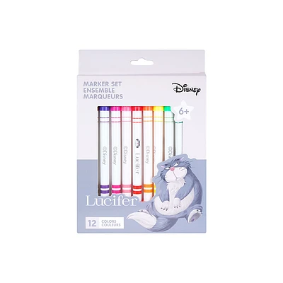 Set Plumones Disney Lucifer Multicolor 12 Piezas