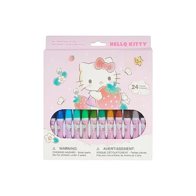 Paquete De Crayones Sanrio Hello Kitty 24 Piezas