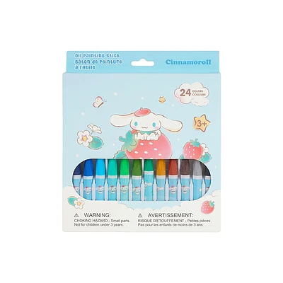 Paquete De Crayones Sanrio Cinnamoroll 24 Piezas