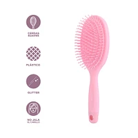 Cepillo Para Cabello Disney Rapunzel Princesas Manga Sintético  Rosa