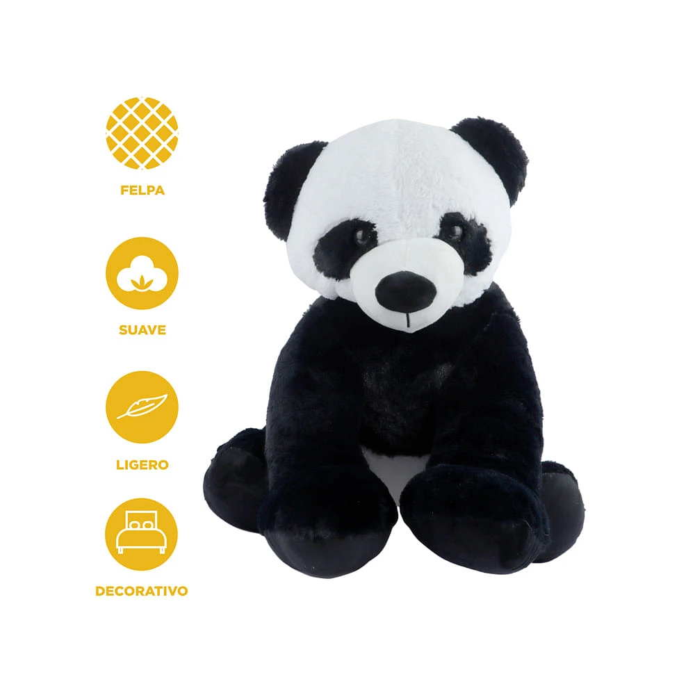 Peluche Panda Mini Family Felpa 26.7x53 Cm