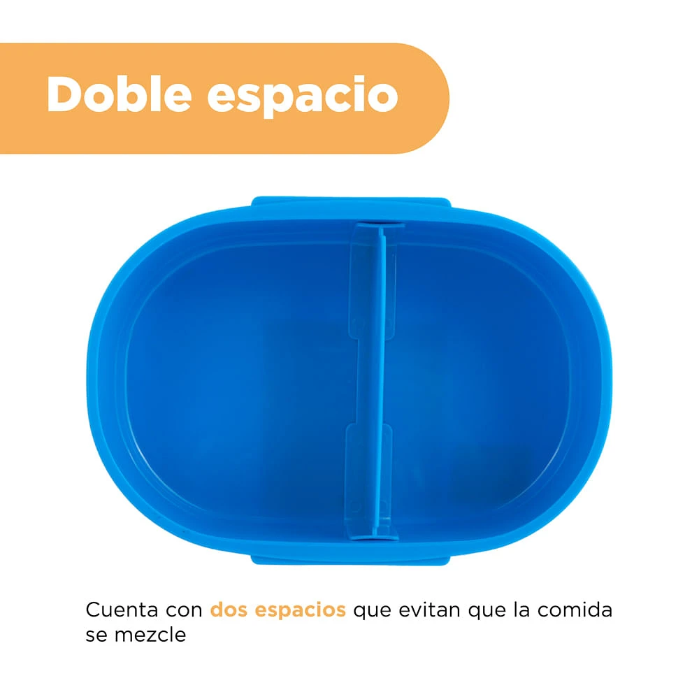 Contenedor De Alimentos Disney Alíen Plástico Azul 650 ml