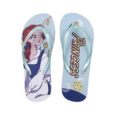 Sandalias Para Mujer Disney Bella Princesas Manga Sintéticas Talla