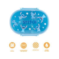 Contenedor De Alimentos Disney Stitch Plástico Azul 650 ml