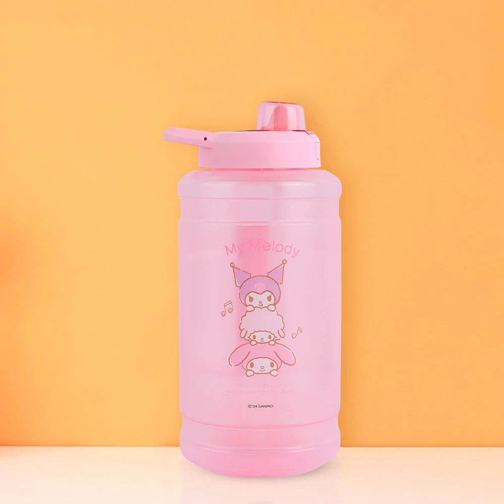 Cilindro Con Tapa Y Boquilla Sanrio My Melody Gran Capacidad Plástico Rosa 1.9 L