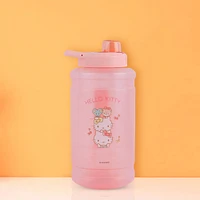 Cilindro Con Tapa Y Boquilla Sanrio Hello Kitty Gran Capacidad Plástico Rosa 1.9 L