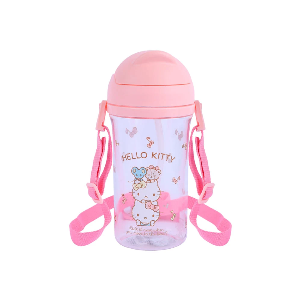 Vaso Con Tapa Enroscable Y Boquilla Sanrio Hello Kitty Plástico Rosa 400 ml