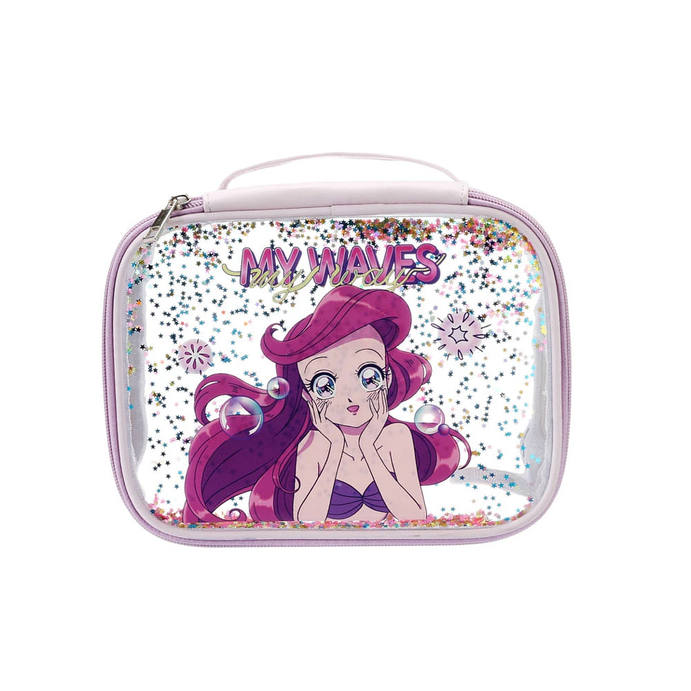 Cosmetiquera Disney La Sirenita Princesas Manga Sintética 22x6x16 cm