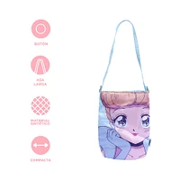 Bolso Bandolera Disney Cenicienta Princesas Manga Textil 16x4x22 cm