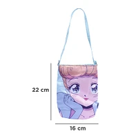 Bolso Bandolera Disney Cenicienta Princesas Manga Textil 16x4x22 cm