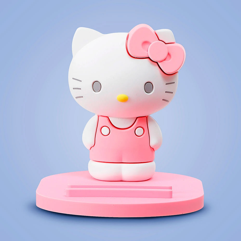 Soporte Para Celular De Escritorio Sanrio Hello Kitty Silicona Rosa 9x6.5x6.2 Cm