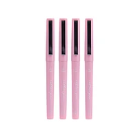 Set Plumas Rose Gold Tinta Negra 0.5 mm