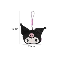 Monedero Sanrio Kuromi Felpa Negro 21x13x2 cm