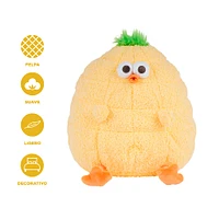 Peluche Pollito Elote Felpa Amarillo 17x26 Cm