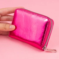 Monedero Textil Rosa 11x9x2 Cm